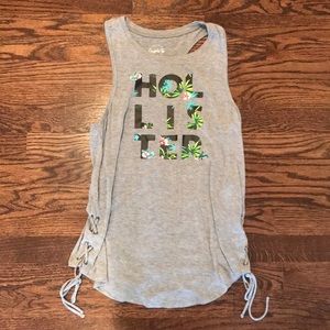 Hollister Grey Graphic Tee